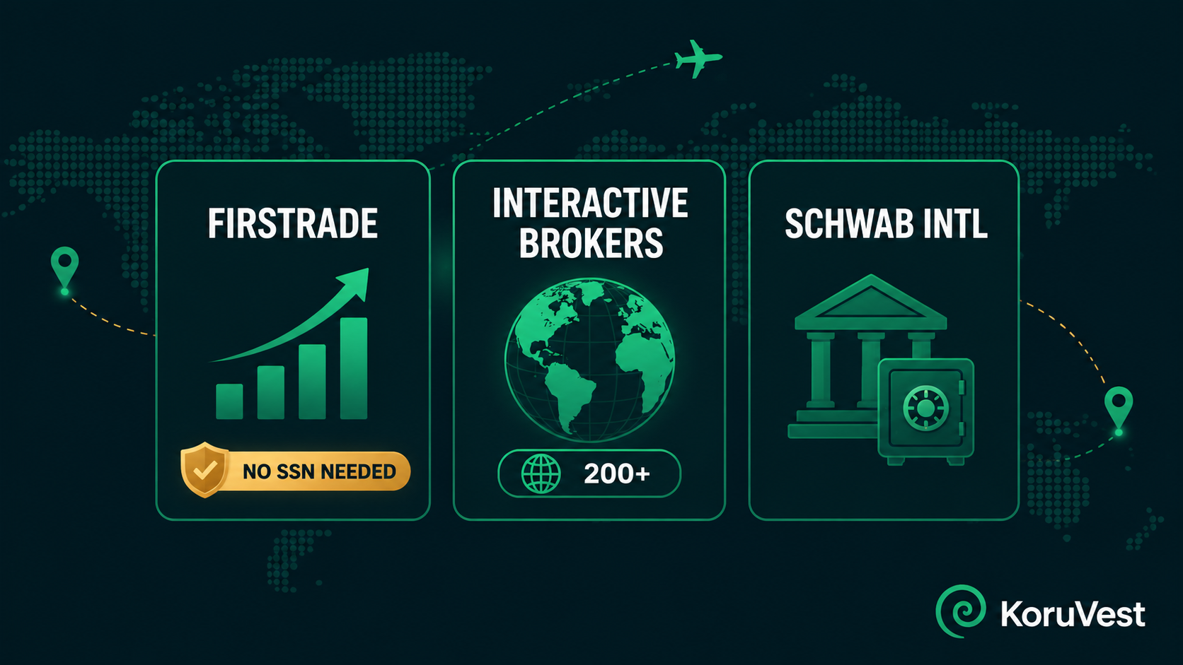 Best brokerages for non-residents and visa holders compared in 2026 — Firstrade, Interactive Brokers, Schwab International