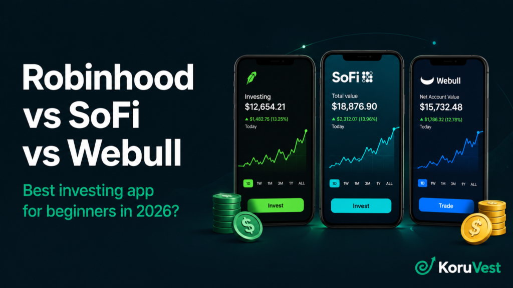 Robinhood vs SoFi vs Webull investing apps compared for beginners in 2026